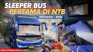 Trip Naik Bus Sleeper Pertama & Satu-satunya di NTB, Bus New Surabaya Indah Trip Mataram - Bima