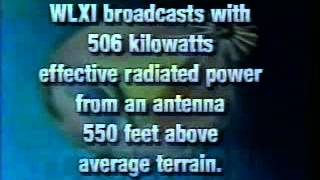 WLXI-W18BG Sign-Off 1998