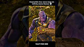 Thor beat six infinity stone thanos #marvel #shorts #avengers