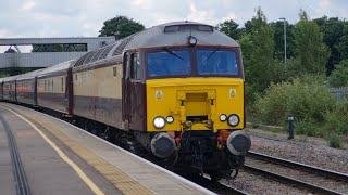 Westcoast railways 57315 and 57313 departing Peterborough