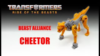 UNBOXING AND TRANSFORMATION OF TRANSFORMERS RISE OF THE BEASTS BEAST ALLIANCE CHEETOR