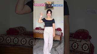 Meesho v/s Amazon outfits? #meesho #amazon #meeshohaul #amazonhaul #wintercollection #ytshorts