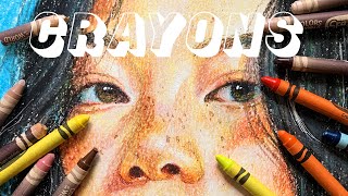 ★ ONE LAST TRY | making a PORTRAIT with CRAYONS ★