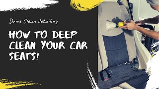 How to deep clean your car seats!