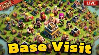 Ayoo COC Khele 🔴 COC Live | Base Visit | Clash Of Clans