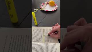 Using Lemon To Erase Marker/ Highlighter?!?! Crazy Hack/ DIY Tips and Tricks #shorts