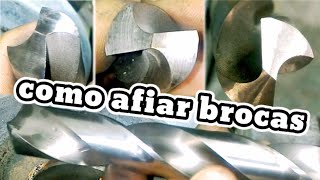 como afiar brocas, TUTORIAL COMO AFIAR BROCAS MANUAL COMPLETO