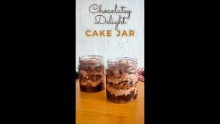 Chocolate cake jar | chocolatey delight | The Foodness