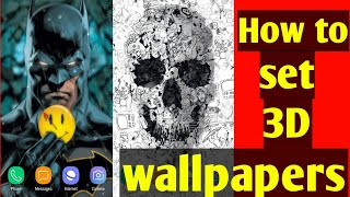 How to set 3D live wallpaper in android [ hindi ]