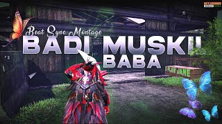 Badi Muskil Baba X Plain Jane | Beat Sync Montage | Bgmi Montage Hindi song | Instagram viral song |