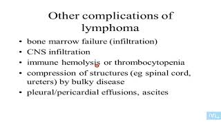 Virus et Lymphomes partie 03: autres complications des lymphomes