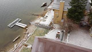 Coottonwood Tree Removal Between Homes With An amazing View of Lake Wenatchee