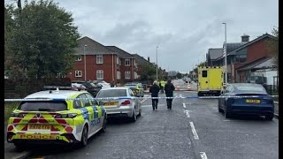 Thursday rain, as a man walks into an  Ambulance, Friday Sunny and visit a Murder scene #blackpool