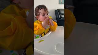 BABY EATS BITTER MELON/AMPALAYA #short