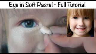 How to paint a Child's Eye in Soft Pastel - Full Tutorial