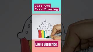 How To Draw A unicorn Cupcake | Easy Cupcake drawing #drawing #shortsfeed #shorts