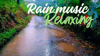 Heavy rain music to refresh the brain and relax sleep, walking in heavy rain 1