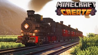 Minecraft Create Mod | 🚂 Fancy Passenger Train Tutorial