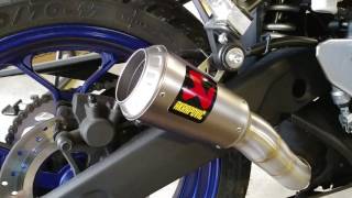 Yamaha R3 Akrapovic slip-on exhaust