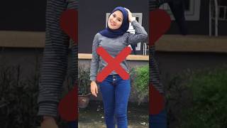 wrong ❌ hijab style and right hijab girl status #youtubeshorts #islam