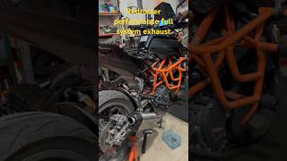 KTM duke 390 Redroster performance full system exhaust #trending #subscribe #viral #automobile