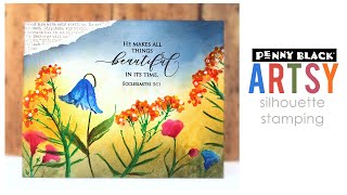 Mixed Media Stamping | Soulful Silhouettes | Arteza Acrylic Markers