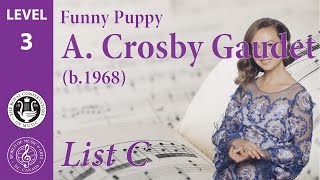 Funny Puppy, by A. Crosby Gaudet - RCM Repertoire Gr. 3, List C - 2015 edition