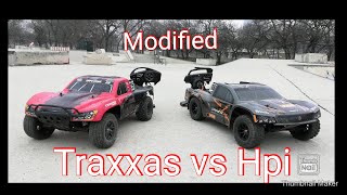 Traxxas Slash vs Hpi Jumpshot Part 2 - Upgraded to Brushless