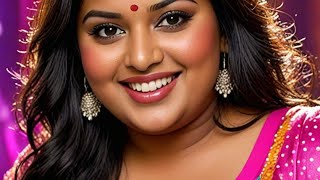 beautiful Indian plus size women lookbook 4k #saree #aifashionshow #sareebeauty #ai