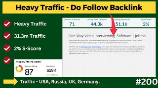 Very Heavy Traffic Do Follow Backlink | 87+ DA | How to Create Do Follow Backlink #dofollow