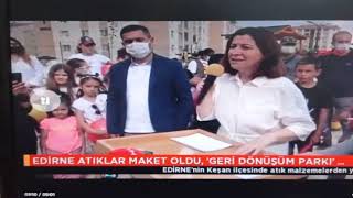 Keşan belediyesi geri dönüşüm parkından