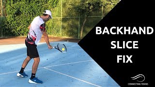 Tennis: Backhand Slice Fix | Connecting Tennis