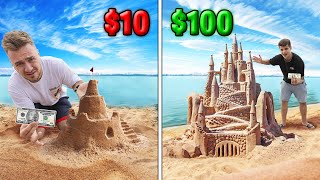 ЗАМОК ИЗ ПЕСКА ЗА 10$ VS 100$ ЧЕЛЛЕНДЖ!