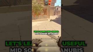 Useful Mid smokes to Rush Bombsite A and B | Anubis | #cs2 | #cs2gameplay #boomslanggaming