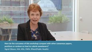 Expert consensus on low calorie sweeteners: An interview with Sigrid Gibson