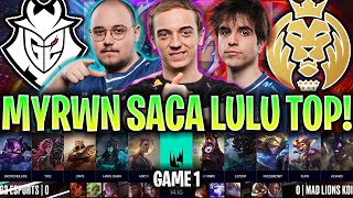 MYRWN SACA LULU TOP CONTRA G2 DE CAPS! *BRUTAL* | G2 vs MDK Game 1 LEC SEASON FINALS 2024 ESPAÑOL