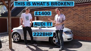 £1400 Mk1 Audi TT 225 Review - His First Project!