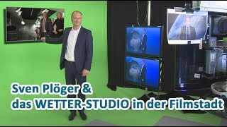 Sven Plöger und das Wetterstudio in der Bavaria Filmstadt