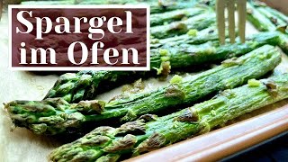 Grüner Spargel im Ofen | Spargel im Backofen mit Zitrone (Vegan)