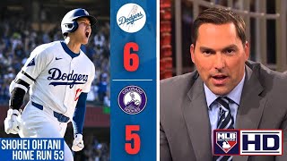 MLB Central | "53rd Home Run! Shohei Ohtani is the GOAT!" - Mark Derosa on Dodgers beat Rockies 6-5