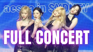 aespa in Sydney 4K Fan Cam - SYNK: Parallel Line (2024/08/31)