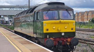 47815 " Great Western " leaving Peterborough