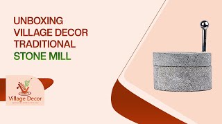 Village Decor|Unboxing Village Decor Traditional Stone Mill |Dia-9 inch #Traditionalstonegrinder