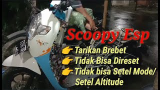 Penyebab motor scoopy tidak bisa direset dan brebet