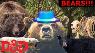 Bears of DnD 5e! (Brown bears, polar bears, black bears, and more!) D&D Compendium of Monsters