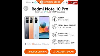 review XIAOMI Redmi Note 10 Pro #fyp2022 #Tiktok Viral #shorts