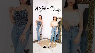 Day vs Night Outfit #shorts #styleinspo #dayvsnight #youtubeshorts #outfitideas #styling #fashion