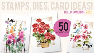 NEW Release | Hello Sunshine 2023 | 50 CARD IDEAS with New Stamps, Dies, and Fan Favorites!