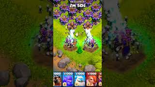 1000 Max Witch Vs 200 Max Archer Towers #clashofclans #coc #clashroyale #clash