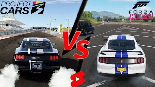 Forza Horizon 4 vs Project Cars 3 Ford Mustang GT Launch #Shorts